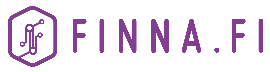 violetti Finna-tunnus, vaakasuuntainen
